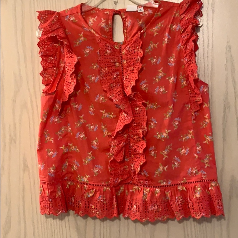 Gap Pink Peplum Top